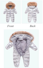 Load image into Gallery viewer, Fur Hood Puffer Romper
