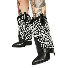 Load image into Gallery viewer, Crystal Croc Western Boots
