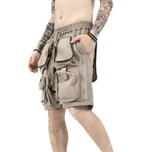 Load image into Gallery viewer, Drawstring Multi-Pocket Cargo Shorts
