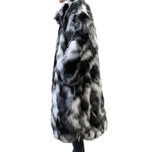 Load image into Gallery viewer, Black And White Fur Coat
