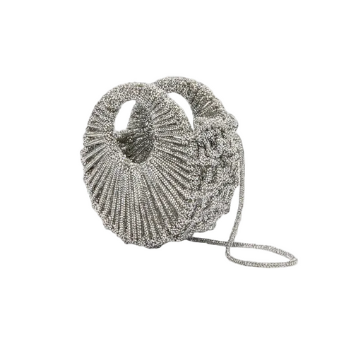 Luxury Crystal Hand-Woven Handbag