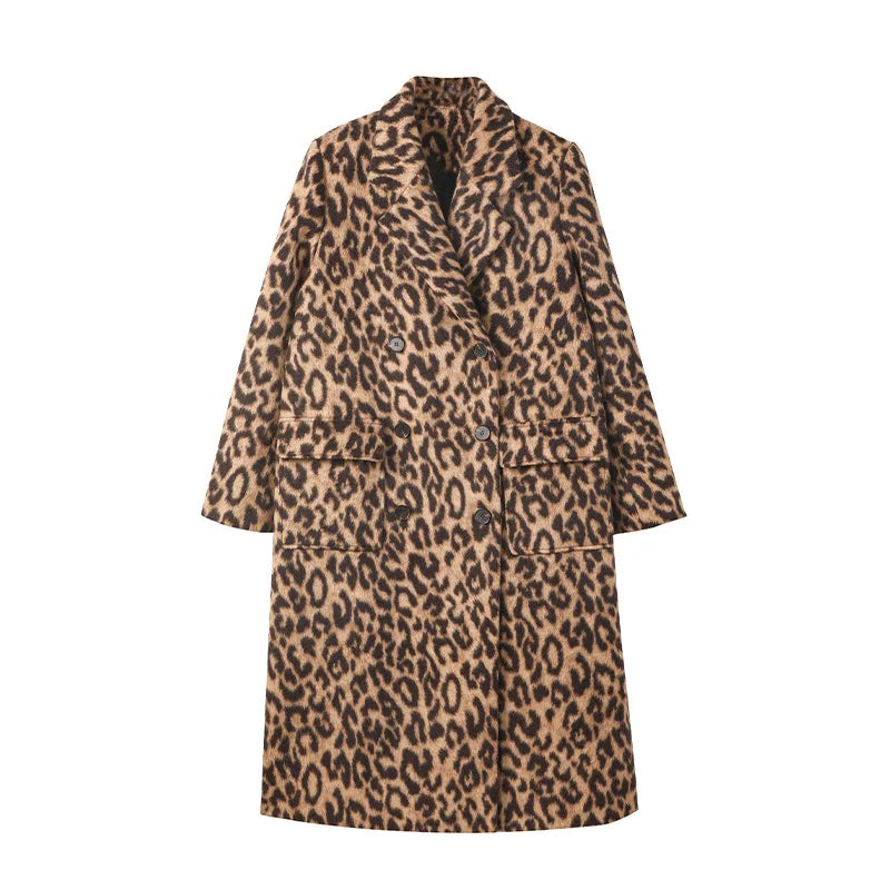 Brown Leopard Coat