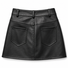 Load image into Gallery viewer, Large Pocket Leather Skirt
