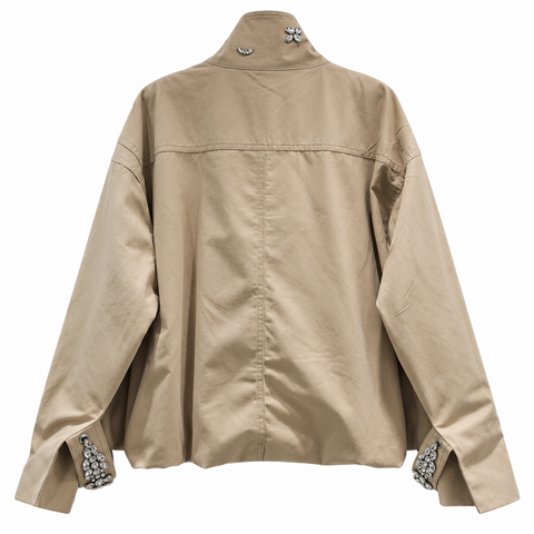 Vintage Crystal Patch Jacket
