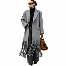 Load image into Gallery viewer, Wool Fringe Coat
