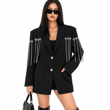 Load image into Gallery viewer, Diamond Tassel Blazer

