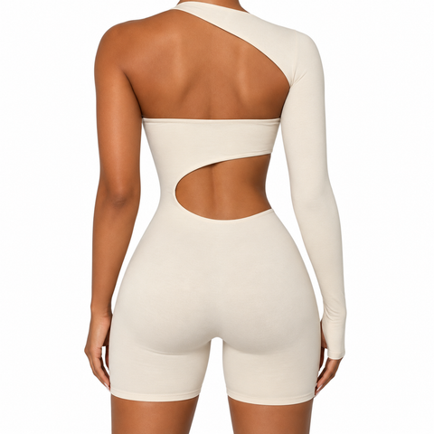 Hollow Out Short Jumpsuit