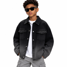 Load image into Gallery viewer, Gradient Denim Jacket

