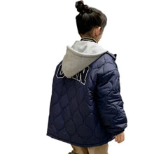 Load image into Gallery viewer, Letter Quilted Hooded Jacket
