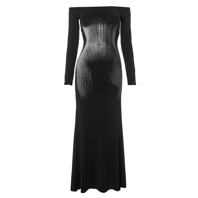 Illusion Figure Maxi Dress Collection-Modern Baby Las Vegas