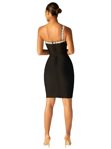 One Strap Crystal Dress-Modern Baby Las Vegas