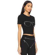 Load image into Gallery viewer, Zipper Bralette Top
