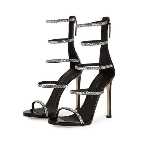 Ankle-Strap Crystal Stilettos-Modern Baby Las Vegas