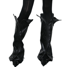 Load image into Gallery viewer, Slouchy Zipper Leather Leg Warmers
