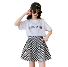 Load image into Gallery viewer, Checkered Skirt Set
