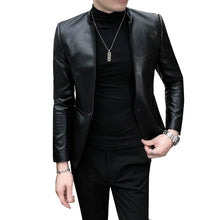 Load image into Gallery viewer, Slim Leather Jacket
