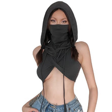 Load image into Gallery viewer, Sleeveless Hooded Mask Top
