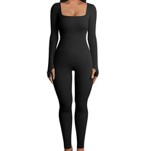 Load image into Gallery viewer, Long Sleeve Solid Jumpsuit
