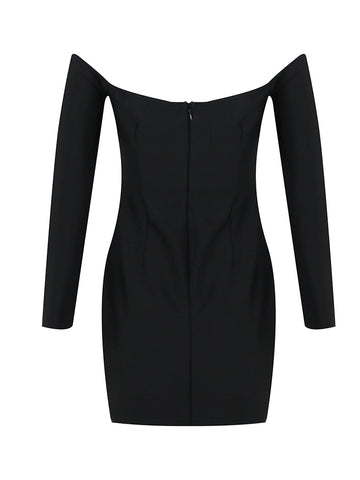 Crystal Beaded Bra Mini Dress-Modern Baby Las Vegas