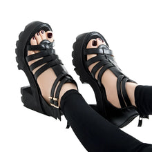 Load image into Gallery viewer, Caged Strap Chunky Sole Shoes
