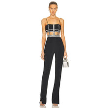 Load image into Gallery viewer, Luxury Crystal Caged Jumpsuit
