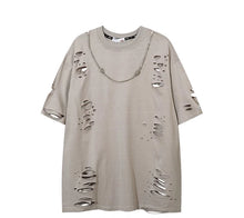 Load image into Gallery viewer, Full Ripped Necklace T-Shirt
