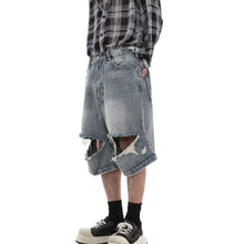 Load image into Gallery viewer, Ripped Knee Denim Shorts

