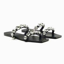 Load image into Gallery viewer, Crystal Flat Sandals
