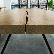 Load image into Gallery viewer, Solid Wood Designer Iron Table
