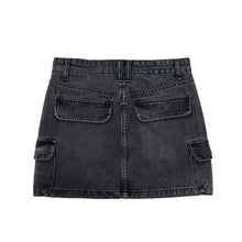Load image into Gallery viewer, Ash Multi-Pocket Denim Mini Skirt
