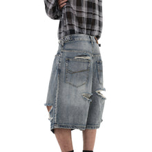 Load image into Gallery viewer, Ripped Knee Denim Shorts
