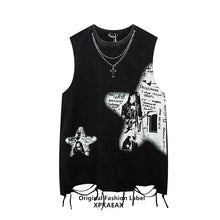 Load image into Gallery viewer, Sleeveless Rocker Print T-Shirt
