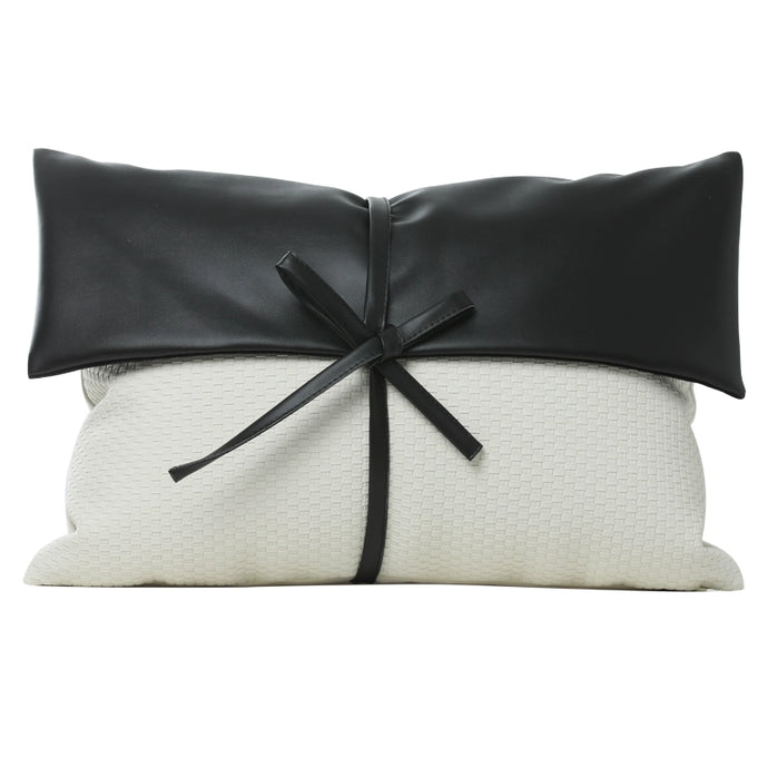 Leather Stitching Luxury Throw Pillow | Modern Baby Las Vegas