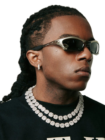 Full Diamond Zircon Necklace-Modern Baby Las Vegas