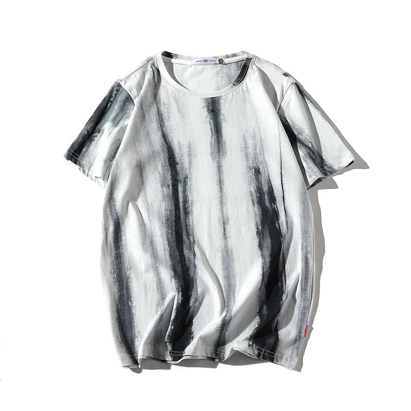 Striped Tie-Dye T-shirt