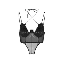 Load image into Gallery viewer, Patch Mesh Corset Top
