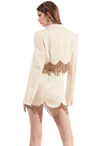 Crystal Fringe Skirt Outfit-Modern Baby Las Vegas