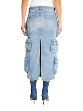 Load image into Gallery viewer, Denim Multi-Pocket Skirt
