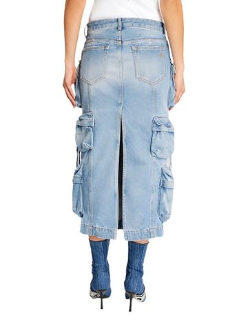 Denim Multi-Pocket Skirt-Modern Baby Las Vegas
