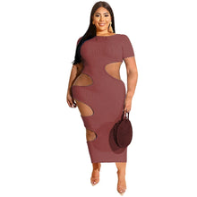 Load image into Gallery viewer, Hollow Out Circle Maxi Dress
