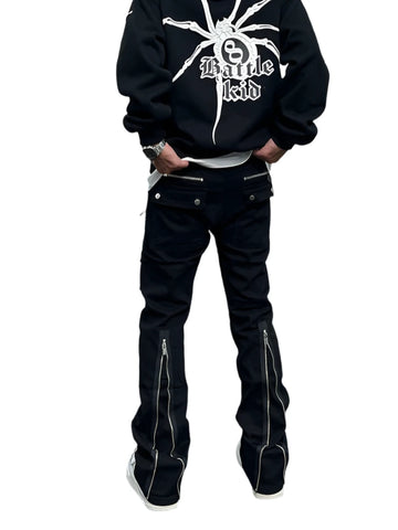 Multi-Pocket Back Zipper Pants-Modern Baby Las Vegas