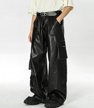 Load image into Gallery viewer, Glossy Pocket Leather Pants

