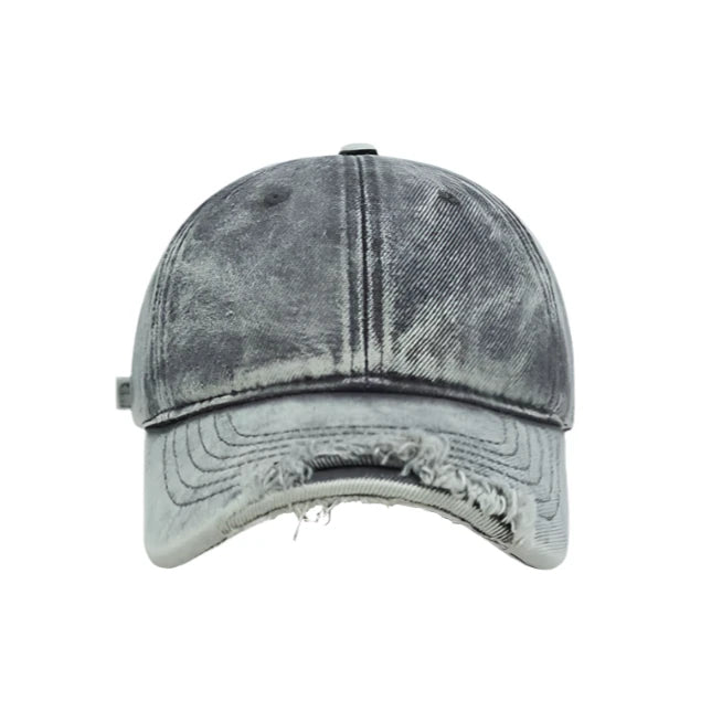 Ripped Denim Baseball Cap