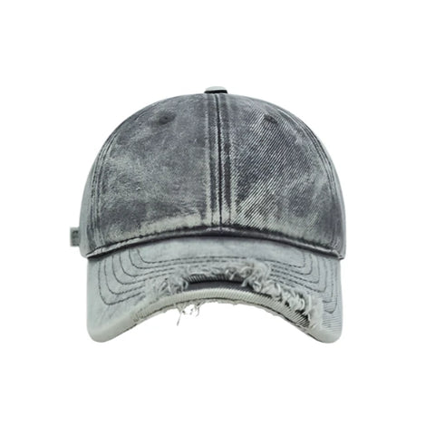 Ripped Denim Baseball Cap-Modern Baby Las Vegas