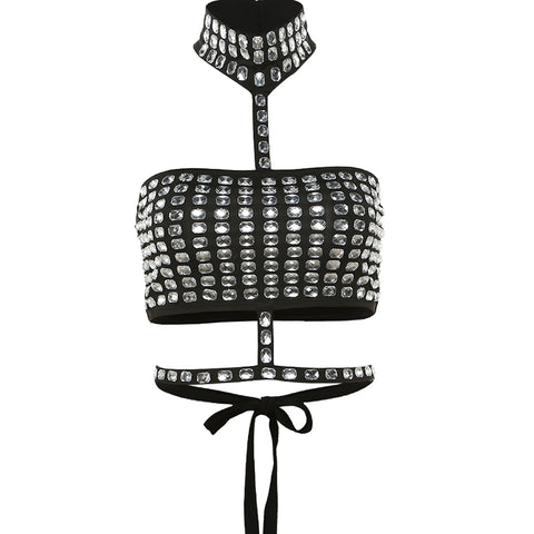 Black Hollow Out Crystal Top-Modern Baby Las Vegas