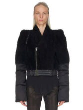 Load image into Gallery viewer, Short Patch Teddy Puffer Coat
