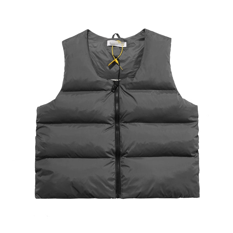 Ribbed Puffer Vest