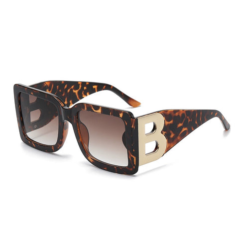 Letter B Square Luxury Sunglasses-Modern Baby Las Vegas