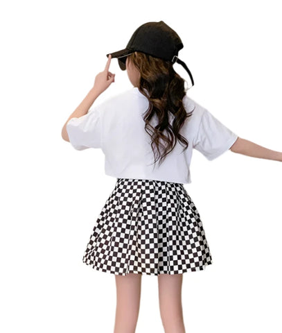 Checkered Skirt Set-Modern Baby Las Vegas