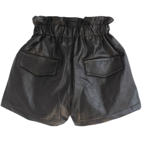 Black Leather Shorts-Modern Baby Las Vegas